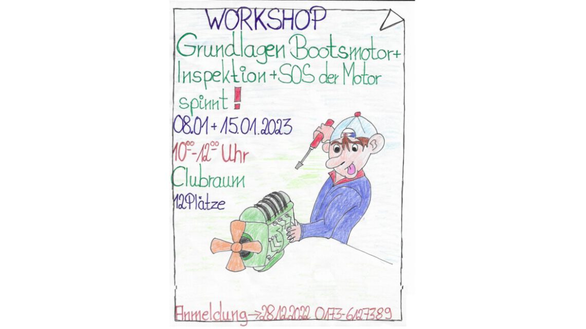 Workshop: Grundlagen Bootsmotor + Inspektion + SOS der Motor spinnt!