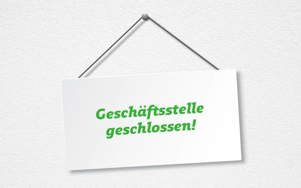 Geschäftsstelle geschlossen